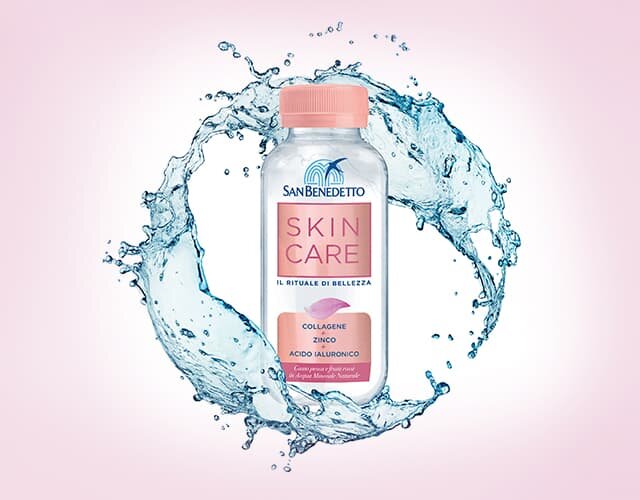 San benedetto, acque addizionate, editoriale skincare
