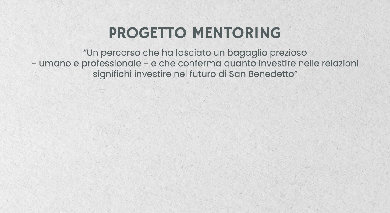 San Benedetto Mentoring
